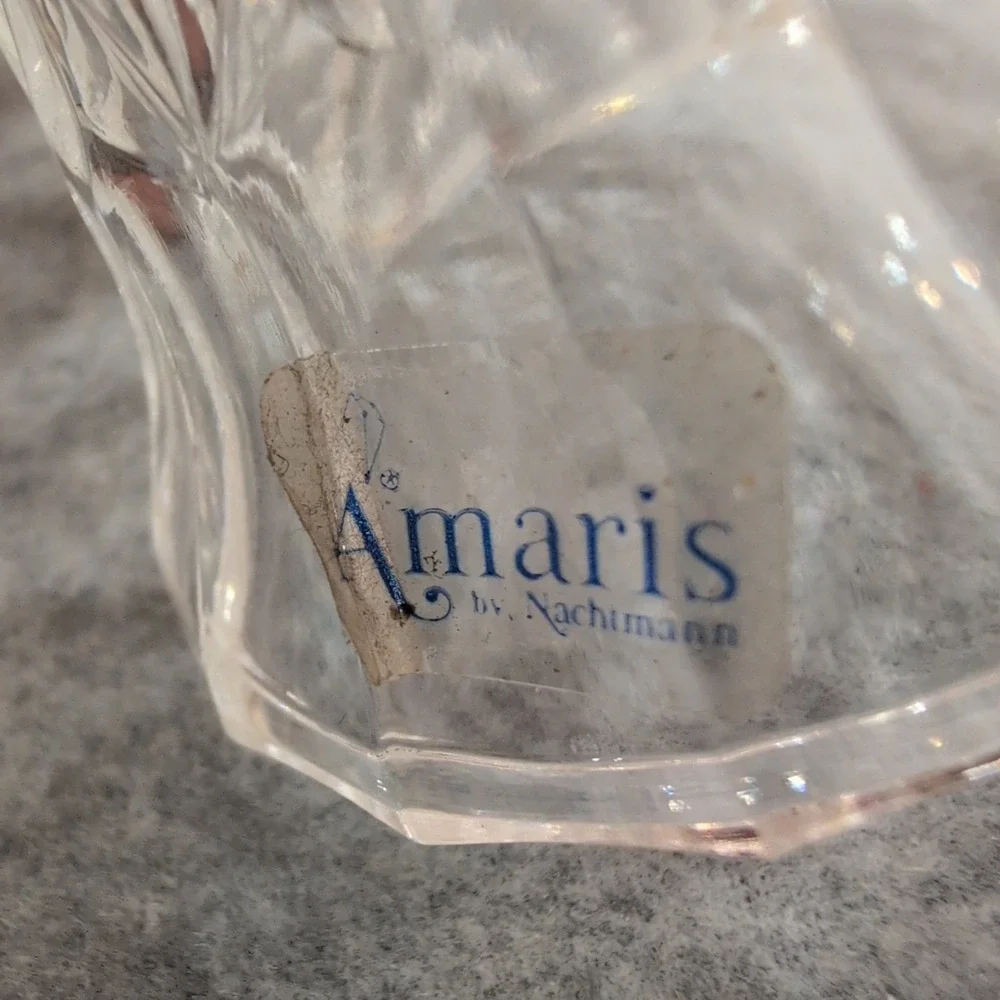 Amaris by Nachtmann Crystal Dinner Bell Ruby Red Bird Topper Germany Glass - Picture 3 of 6